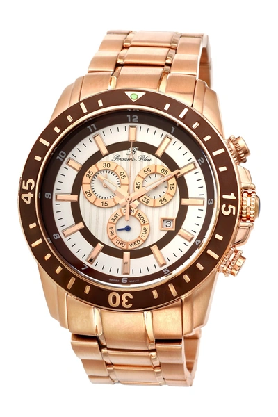 Shop Porsamo Bleu Men's Grand Prix G Watch In Rose-brown