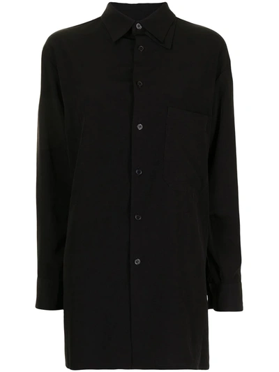 Shop Y's Layered-collar Shirt In Black