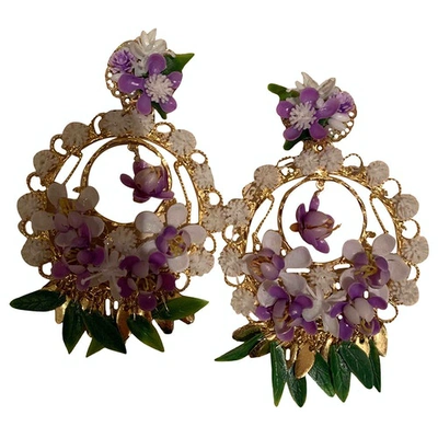 Pre-owned Mercedes Salazar Multicolour Gold Plated Earrings