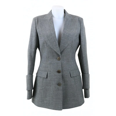 Pre-owned Loewe Grey Wool Jacket