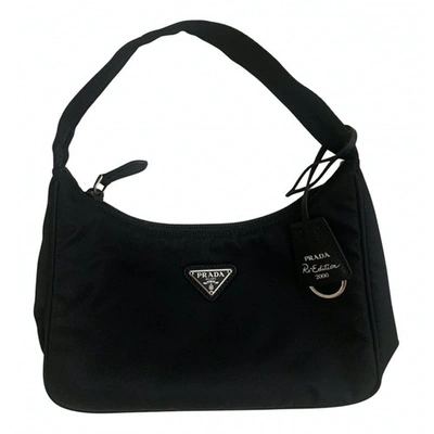Pre-owned Prada Re-edition Black Cloth Handbag