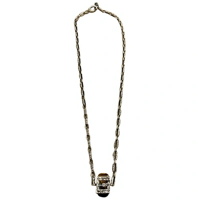 Pre-owned Gucci Grey Silver Necklace