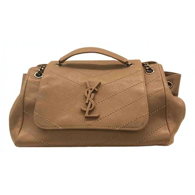 Pre-owned Saint Laurent Nolita Beige Leather Handbag