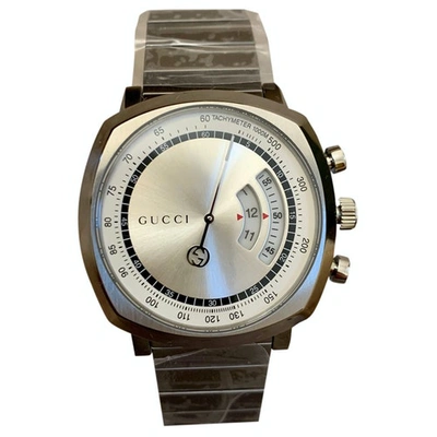 Pre-owned Gucci Silver Steel Watches