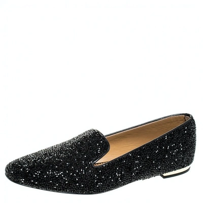 Pre-owned Dsquared2 Leather Flats In Black