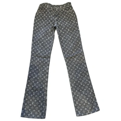 Pre-owned Louis Vuitton Grey Denim - Jeans Jeans