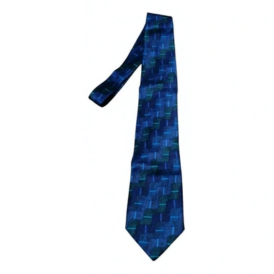 Pre-owned Rabanne Silk Tie In Blue