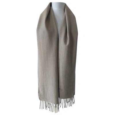 Pre-owned Lanvin Wool Scarf In Beige