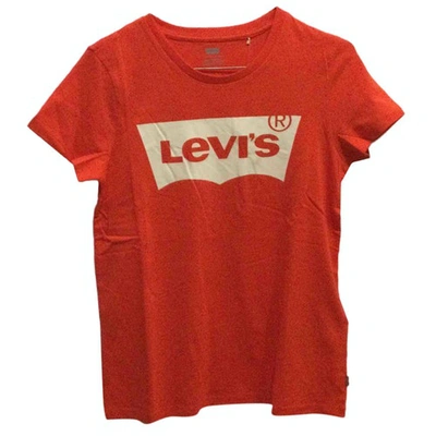 Pre-owned Levi's Red Cotton  Top