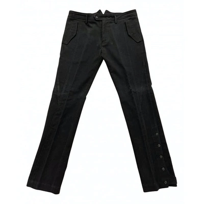 Pre-owned Roberto Cavalli Trousers In Black