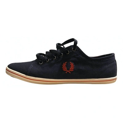 Pre-owned Fred Perry Blue Cloth Trainers