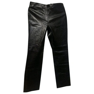 Pre-owned Tatoosh Leather Trousers In Black
