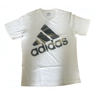 Pre-owned Adidas Originals White Cotton T-shirt