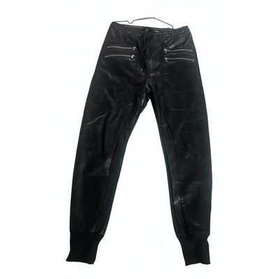 Pre-owned Markus Lupfer Trousers In Black