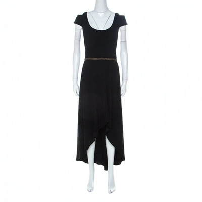 Pre-owned Monique Lhuillier Black Cotton Dress