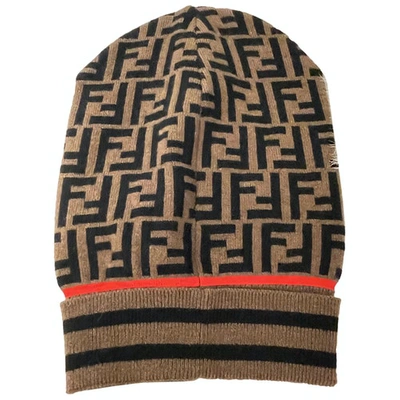 Pre-owned Fendi Brown Cashmere Hat