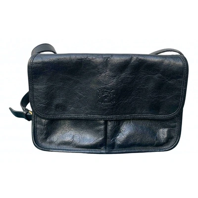 Pre-owned Il Bisonte Black Leather Handbag