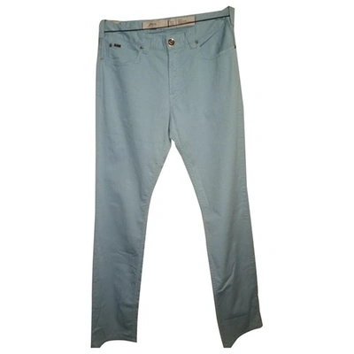 Pre-owned Armani Collezioni Straight Jeans In Blue