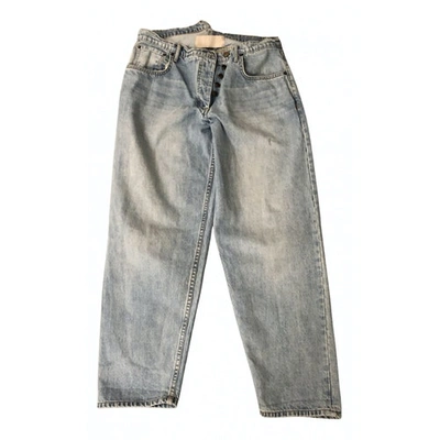 Pre-owned Monse Blue Cotton Jeans