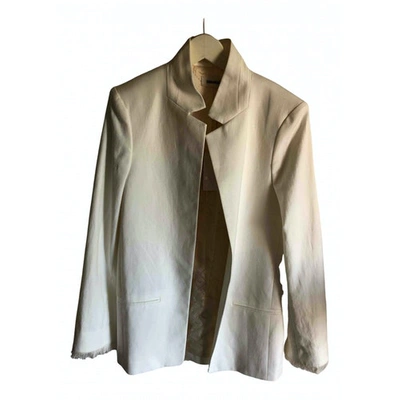 Pre-owned Zadig & Voltaire White Cotton Jacket