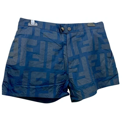 Pre-owned Fendi Blue Swimwear