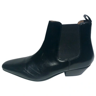 Pre-owned Topman Black Leather Boots