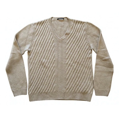 Pre-owned Prada Camel Wool Knitwear & Sweatshirts
