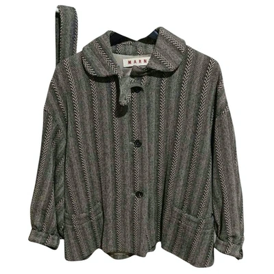 Pre-owned Marni Grey Wool Jacket