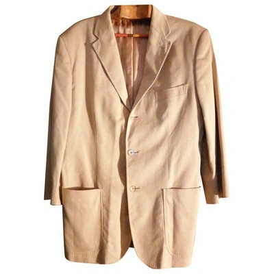 Pre-owned Moschino Camel Cotton Jacket