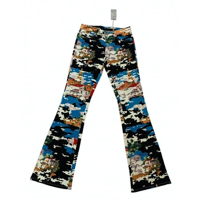 Pre-owned Iceberg Multicolour Cotton - Elasthane Jeans