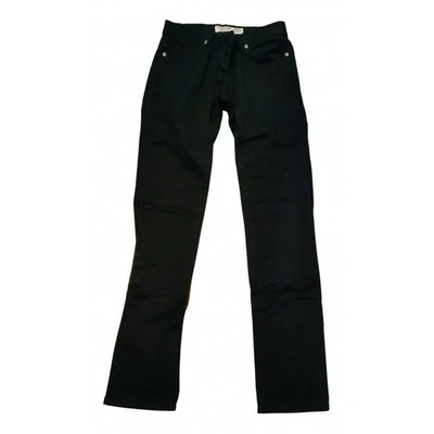 Pre-owned Carrera Black Cotton Trousers