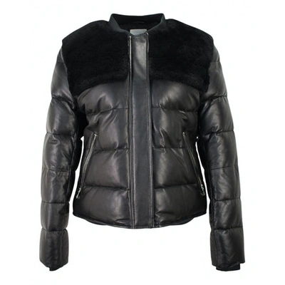 Pre-owned J. Lindeberg Faux Fur Jacket In Black