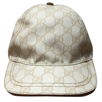 Pre-owned Gucci Beige Cloth Hat