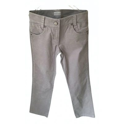Pre-owned Zadig & Voltaire Grey Cotton Trousers