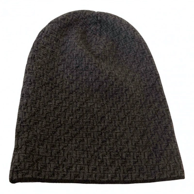 Pre-owned Fendi Grey Wool Hat