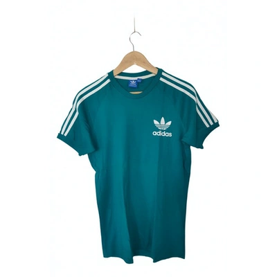 Pre-owned Adidas Originals Turquoise Cotton T-shirts