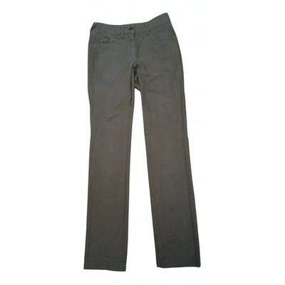 Pre-owned Marc Cain Slim Pants In Green