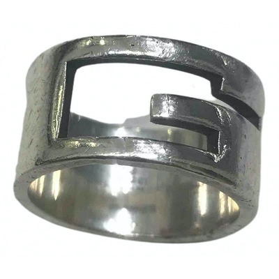 Pre-owned Gucci Silver Silver Ring