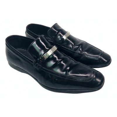 Pre-owned Gucci Black Patent Leather Flats