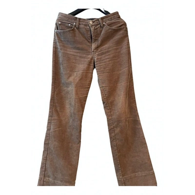 Pre-owned Trussardi Straight Jeans In Other