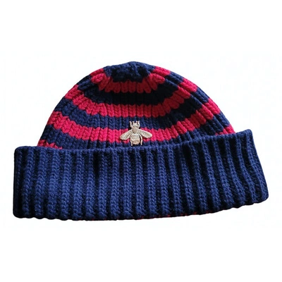 Pre-owned Gucci Wool Beanie In Multicolour