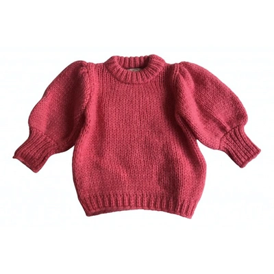 Pre-owned Ganni Pink Wool Knitwear