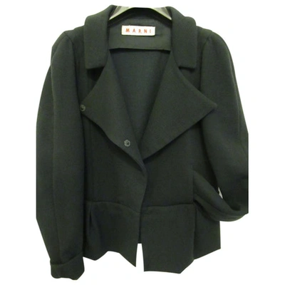 Pre-owned Marni Wool Jacket In Green