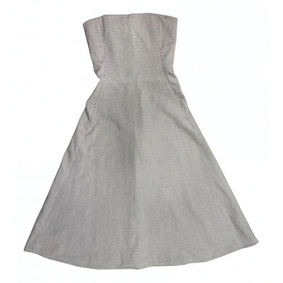 Pre-owned Rosetta Getty Mid-length Dress In White