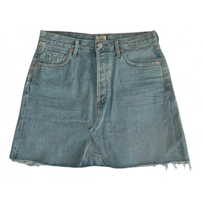 Pre-owned Citizens Of Humanity Mini Skirt In Blue