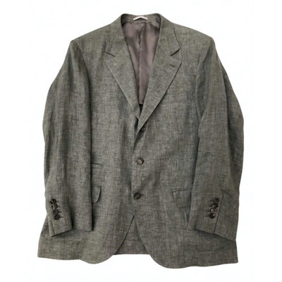 Pre-owned Brunello Cucinelli Green Linen Jacket