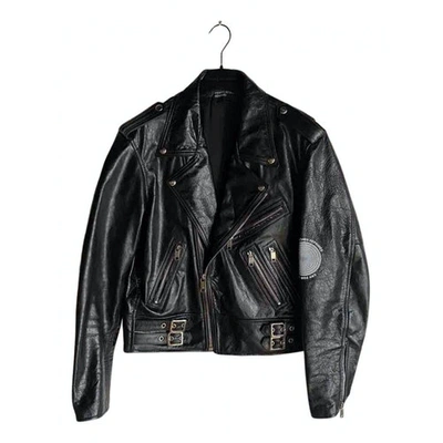 Pre-owned Enfants Riches Deprimes Leather Jacket In Black