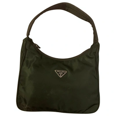 Pre-owned Prada Re-nylon Khaki Cloth Handbag