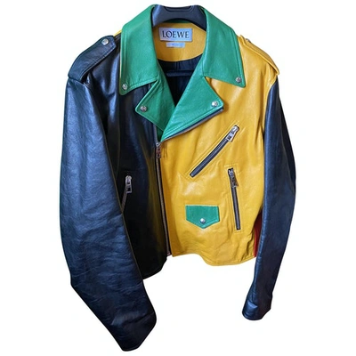 Pre-owned Loewe Multicolour Leather Jacket