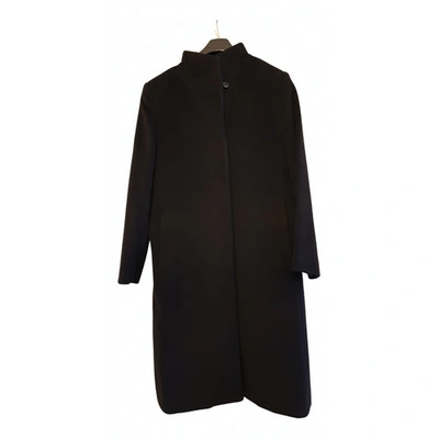 Pre-owned Cinzia Rocca Wool Coat In Black